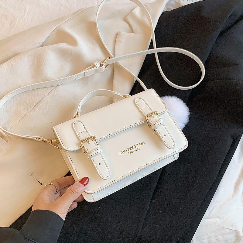 

Women s Bag Fancy Niche Style Satchel Crossbody Bag White