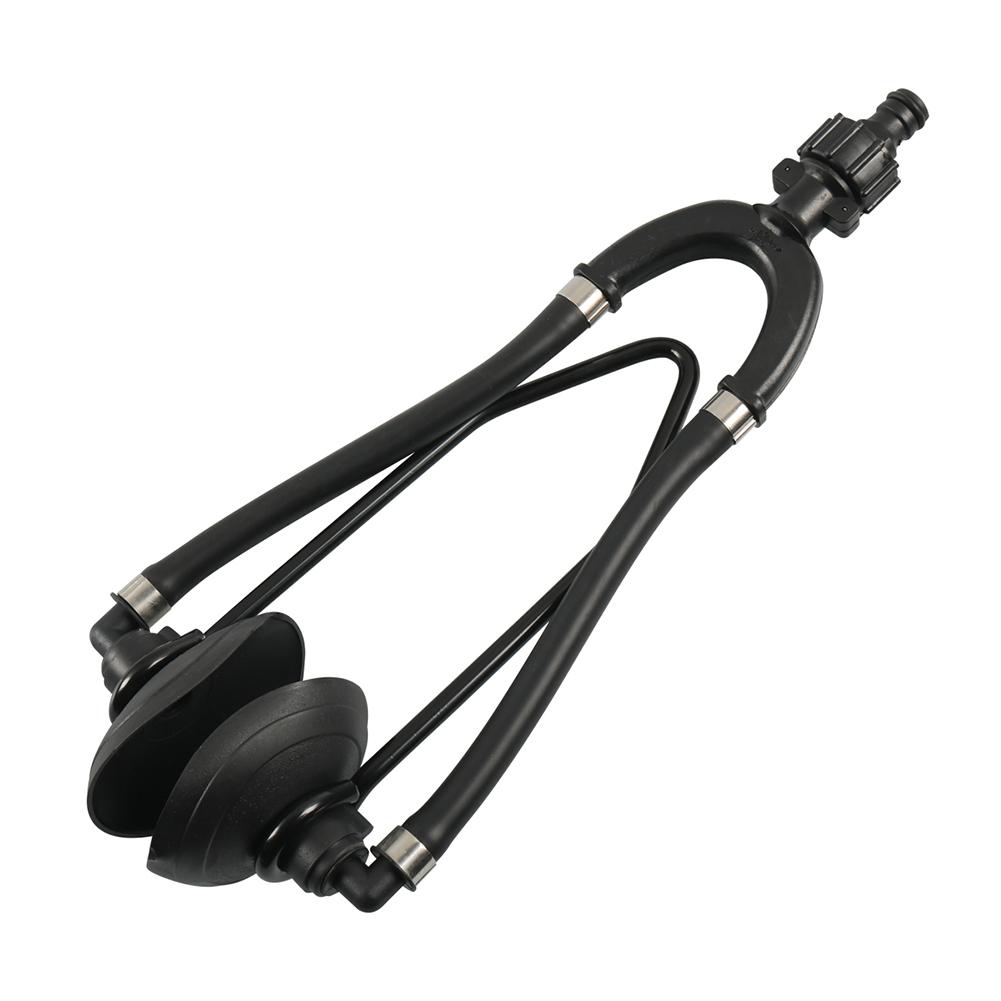 

Good Airtightness Outboard Motor Flusher Double Tube Round Head Anti Corrosion Long Service Life Suitable For Most Ships black #1