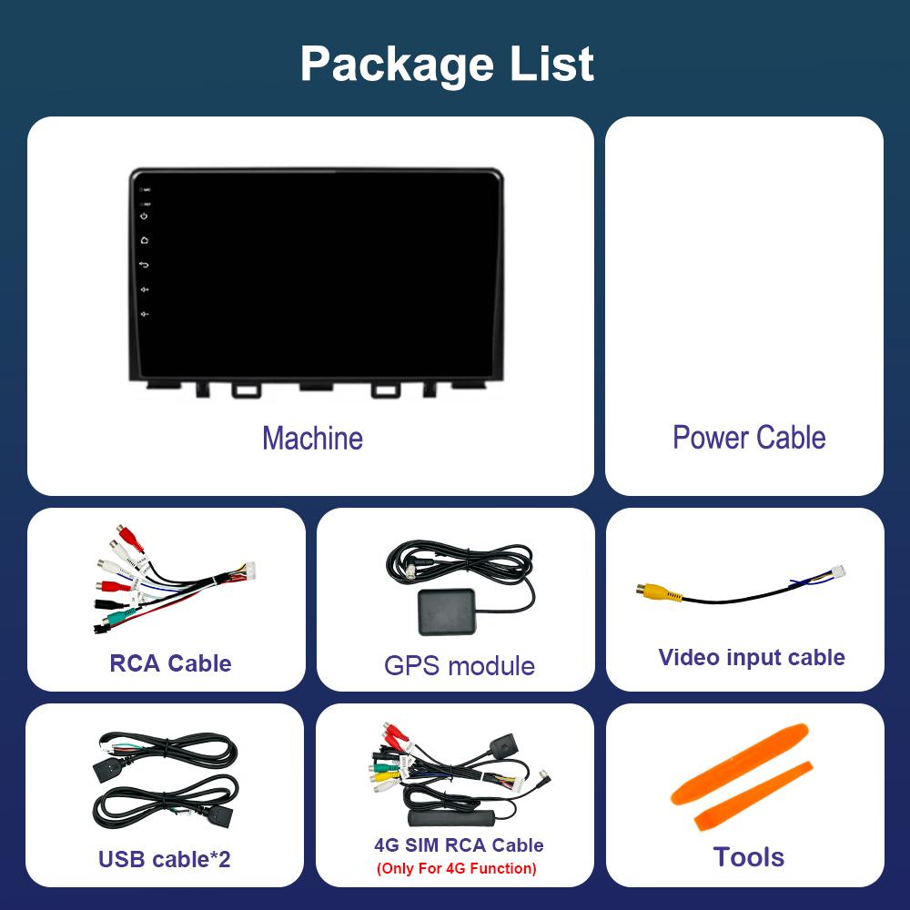 DSP Stereo Car Radio Multimedia Player for For Kia RIO Stonic YB 2016 - 2022 GPS Navi Android 14 4G Bluetooth WiFi Auto Tools