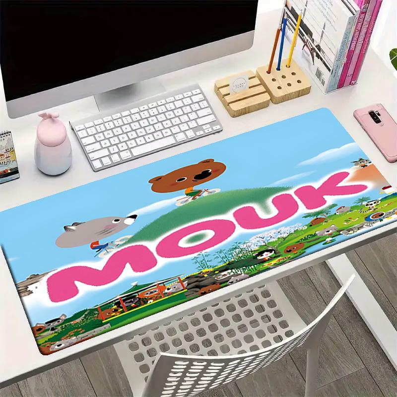 Mouk Theme Mouse Pad, Non Slip Rubber Base, Multifunctional Office & Home Decor, Perfect for Workspace Personalization.