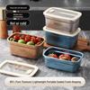 Food-Grade Titanium Sealed Fresh-Keeping Lunch Box with Glass Lid