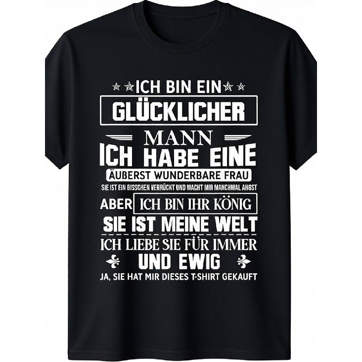 Herren German Text Grafik T-Shirt Kurzarm Rundhals Baumwollmischung Lockere Passform Humorvolles Paar Statement Shirt für Freizeit Tägliche Kleidung 5XL schwarz
