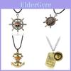 Japanese Anime One Piece Pirate King Gol D. Roger Pendant Necklace Cartoon Style