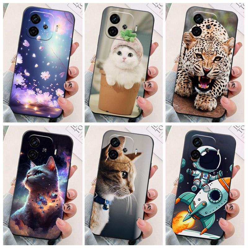 For VIVO iQOO Z9 Turbo Phone Case Astronaut Silicone Camera Protection Back Cover For IQOO Z9 Turbo Z9Turbo Pro Plus Funda Coque