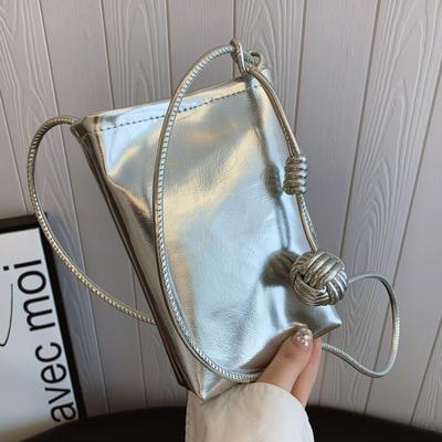 Niche Textuur Mini Kleine Tas Dames Eenvoudige Casual Mobiele Telefoontas Mode En Mooie Schoudertas