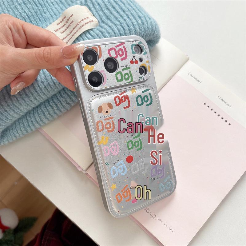 

Leather Padded Fruit-Themed Phone Case for iPhone Models 14-17 Pro Max iPhone 16 Pro