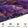 Purple Flower Butterfly  Print Flannel Blanket, High quality Comfortable for All Seasons, Home Decor, Warmth and Comfort