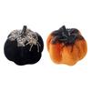 Halloween Pumpkin Decorations Decorative Pumpkins Spiders Pumpkin Figurine Sculptures Table Ornament Holiday Party Decors