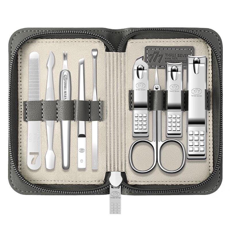 777 9-Piece Stainless Steel Manicure Set