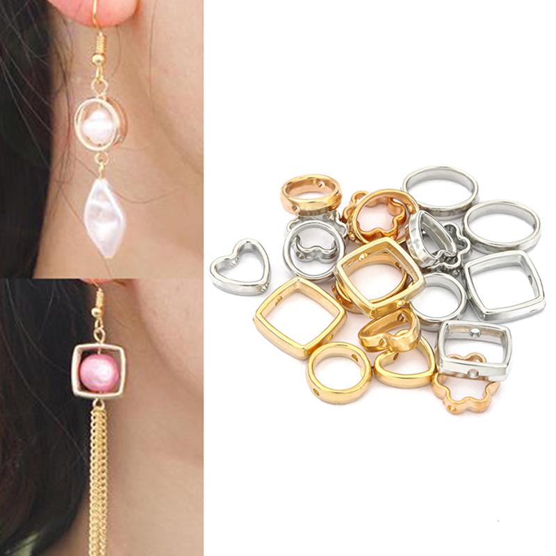 50Pcs Two Hole Ccb Beads Frame Spacer Beads Diy Necklace Bracelet Connectors