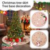 Christmas Tree Skirt Decoration For Home Xmas Tree Decorations Skirt Ornament Festive Holiday Party Decorations Indoor Outdoor