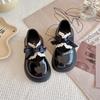 Classmate Red Princess Shoes 2025 Spring and Autumn New Foreign Style Soft Sole Performance Shoes Children's British Style Leather Shoes Children's Si
