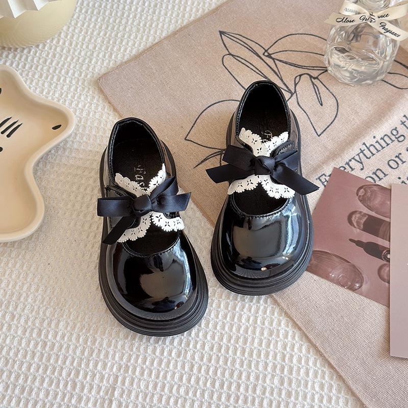 Classmate Red Princess Shoes 2025 Spring and Autumn New Foreign Style Soft Sole Performance Shoes Children's British Style Leather Shoes Children's Si