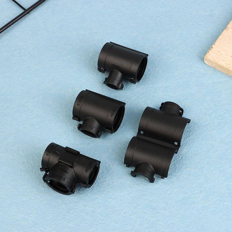 5 szt. Trójnikowy w kształcie litery T, trójnikowy w kształcie litery Y, plastikowy, karbowany, otwierany, opaska do wiązki przewodów samochodowych, reduktor równej średnicy, rozdzielnik