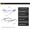 2PCS Men Women Rimless Reading Glasses Anti Blue Light Far Sighted Magnification Eyewear Presbyopic Glasses +100 +150 +200 +250