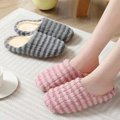 Pantofole da donna per interni Pantofole calde in peluche per la casa Scarpe autunno-inverno Scarpe da donna per casa con pavimento piatto Scivoli morbidi per la camera da letto