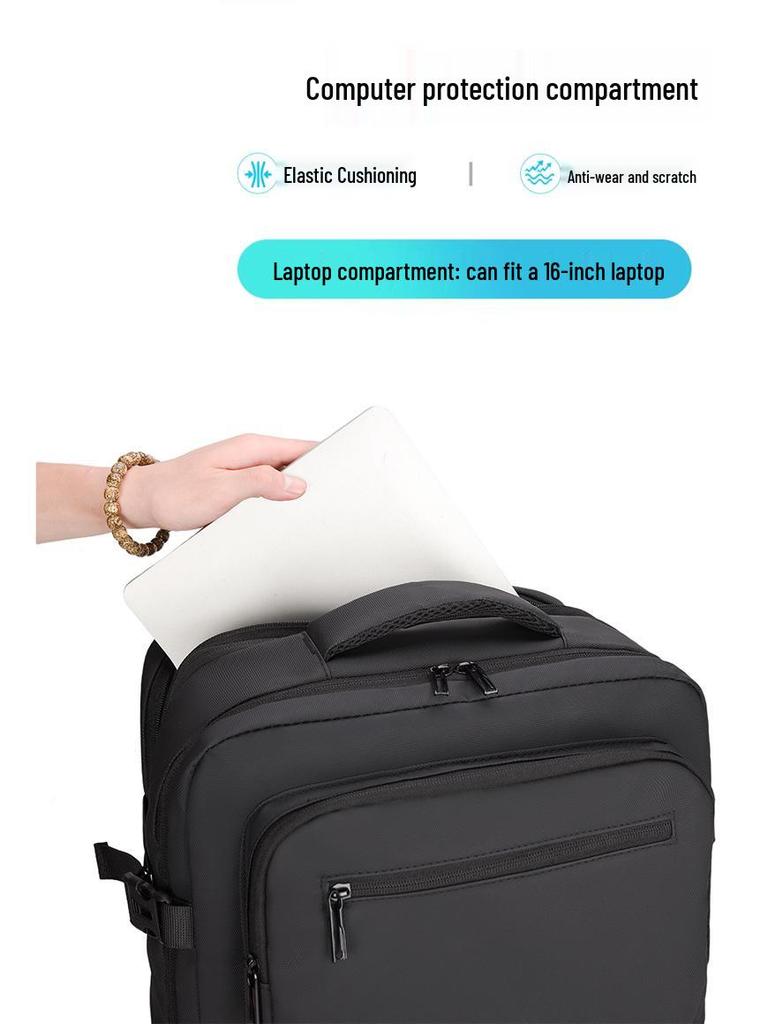 Expandable Water-Repellent Multifunction Travel Backpack with Large Capacity