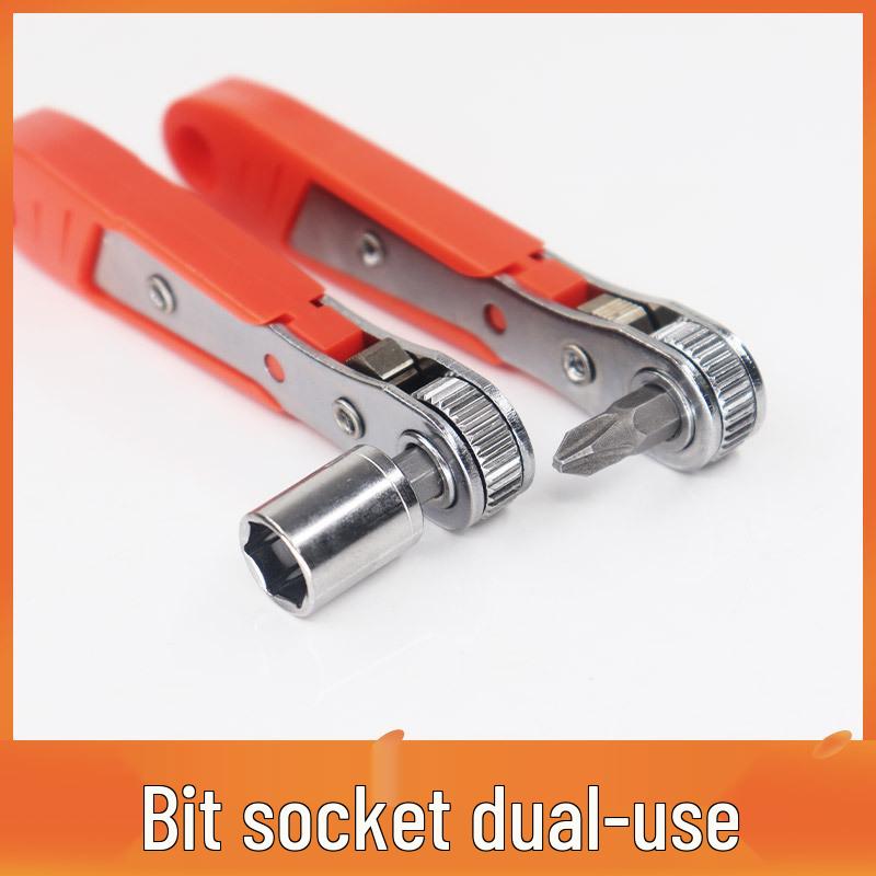 36-Tooth Narrow Gap Ratchet Screwdriver & L-Shaped Corner Wrench Set