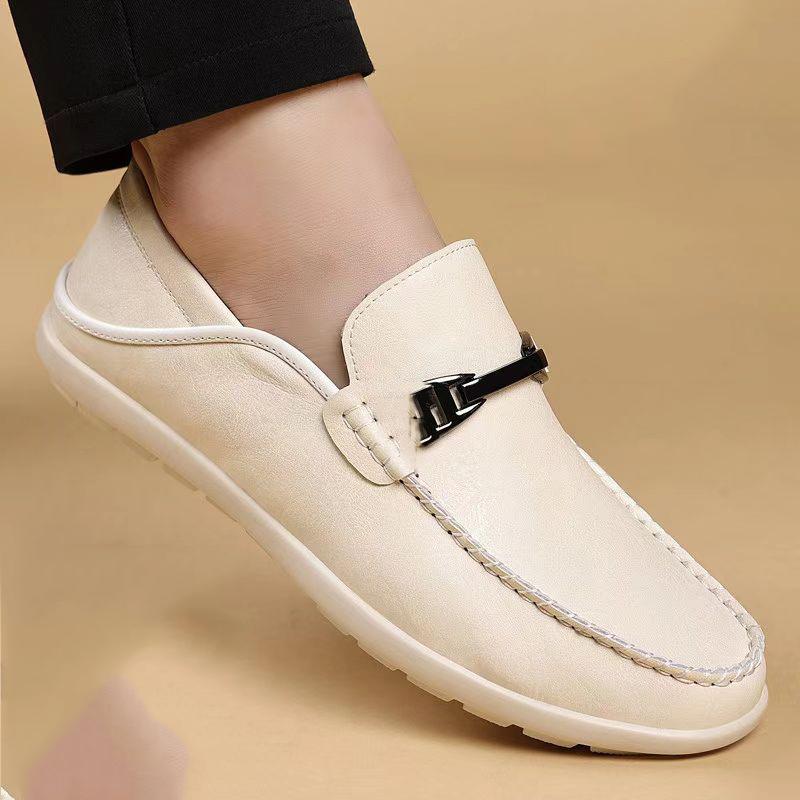 Fashion Wedding Party Men Dress Shoes Office Flats Breath Driving Lazy Loafers Moccasins Leather Men Footwear Slip on Man Formal Shoes