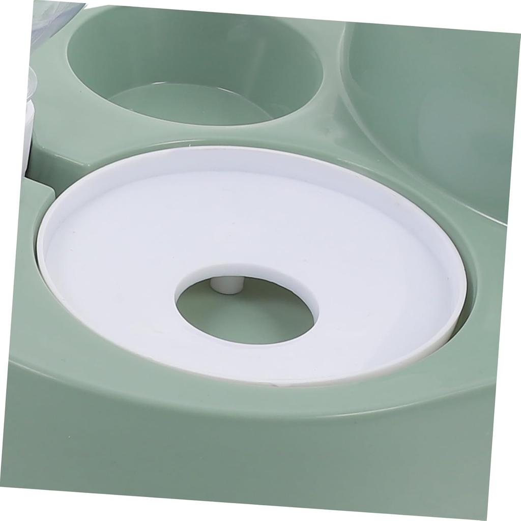 2 In 1 Cat Bowl Water Dispenser Automatic Water Storage Pet Food Bowl Food Container with Waterer Feeder Dog Cat Food Bowl