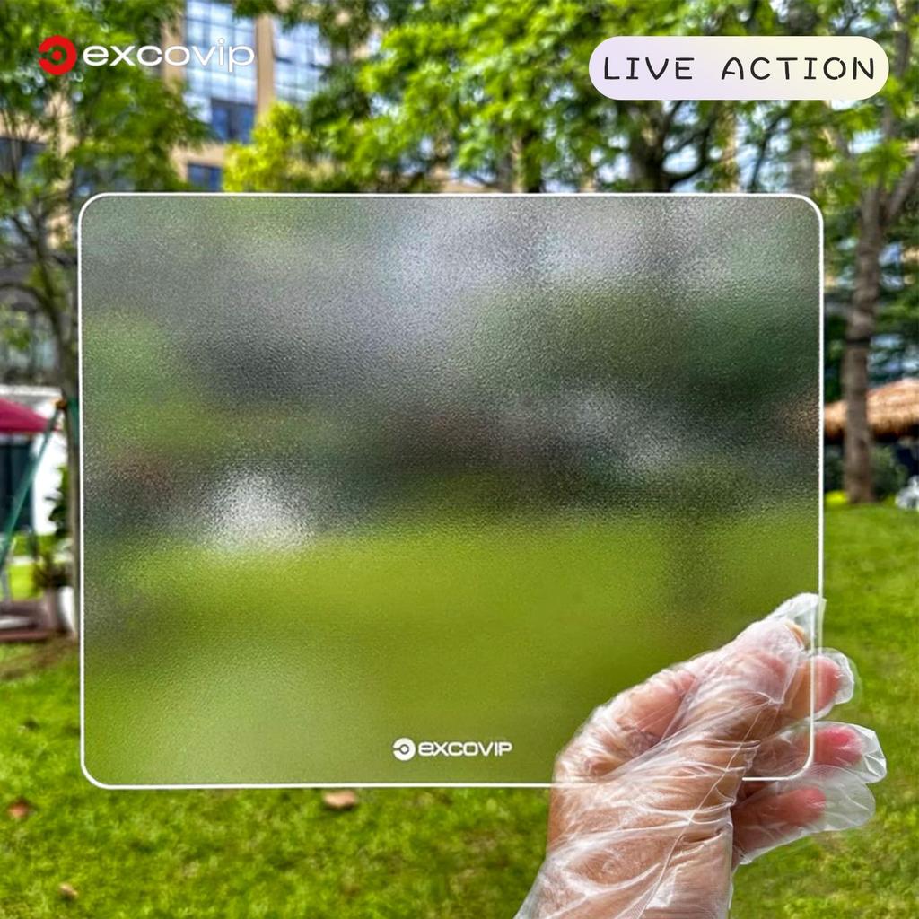 excovip Glass Fast and Accurate Control Mousepad Fast and Accurate Special Tempered Glass Surface 0090 Mousepad, Waterproof, 3502603.2mm
