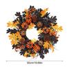 Halloween Pumpkin Wreaths For Front Door Halloween Fall Maple Leaves Wreath Door Hanger Garland Autumn Colorful Decor For
