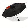 1pc Cute Bat Halloween Fully Automatic Folding Portable Umbrella, 8 Iron Frames, Three-Fold Design, Suitable for All Seasons, Suitable for O