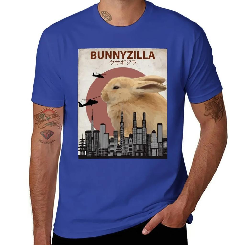 Bunnyzilla - Giant Bunny Rabbit T-Shirt funnys vintage t shirts for men