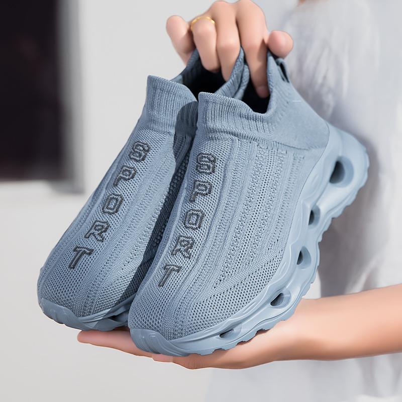 Fashion Summer Mesh Sports Men Breathable Platform Outdoor Jogging Soft Sole Comfortable Training Couple Casual Walking Shoes Large Size