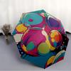 1pc Bubbles Colors Automatic Open/close Folding Compact Umbrella, 8-Rib Sturdy Canopy, Lightweight Portable, Everyday Use, Gift, Outdoor Umbrella, Tra