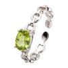 S925 Sterling Silver Natural Topaz Garnet Diopside Amethyst Olive Treasure Ring Women