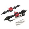 RC Car Metal Front Rear Axle Set for MN D90 D91 99S FJ45 1 12 RC Car Upgrade PartsBlack Red