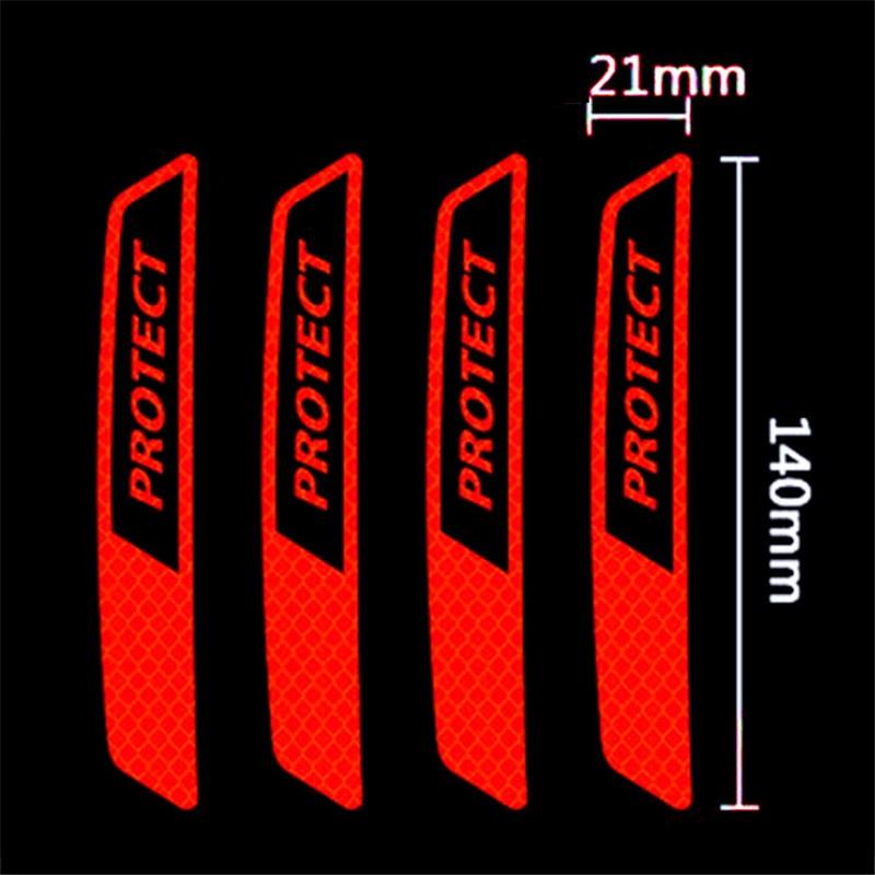 Car Reflective Truck Body Stickers Safety Stickers Red /& White Reflector LC