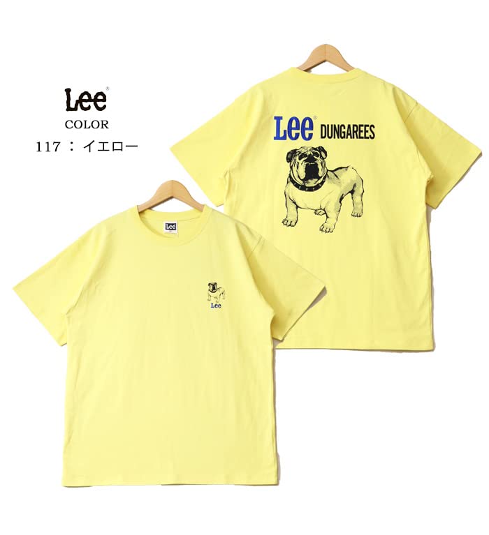 Lee Official Short Sleeve Bulldog Print Yellow Small T-Shirt LT3076-117