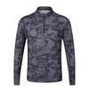 Men's Summer Breathable Camouflage Hooded Long Sleeve Sun Protection Fishing Shirt