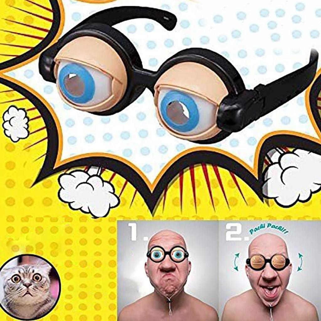 Creative Eyeball Glasses Costume Funny Glasses Halloween Accessory Hilarious Eyewear Toy For Dress Up Party Birthday Photography