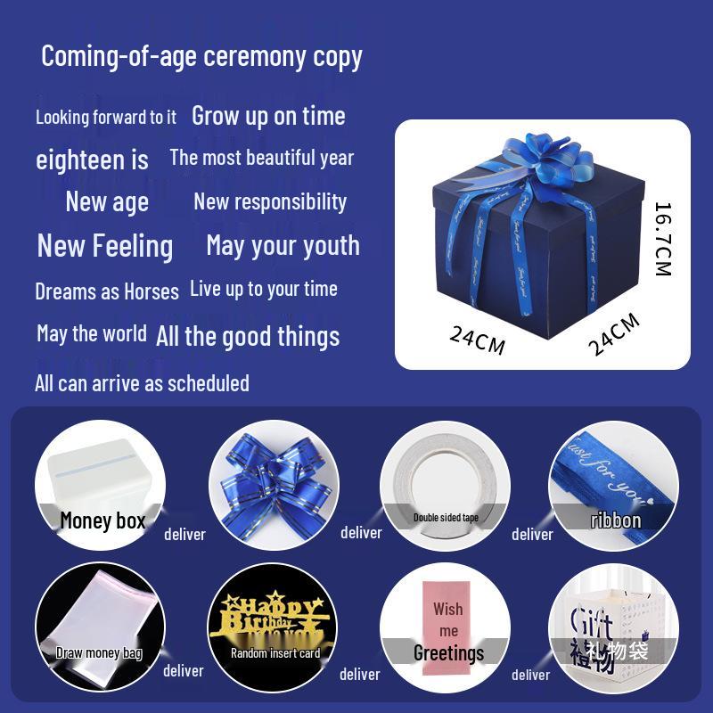 Celebrity Style Surprise Explosion Birthday Gift Box for Kids