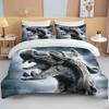 10 Sizes Cartoon Viking Bedding Set Anime Characters Duvet Cover Set 3D Quilt Bed Set Queen King Size Kids Boys Home Textile