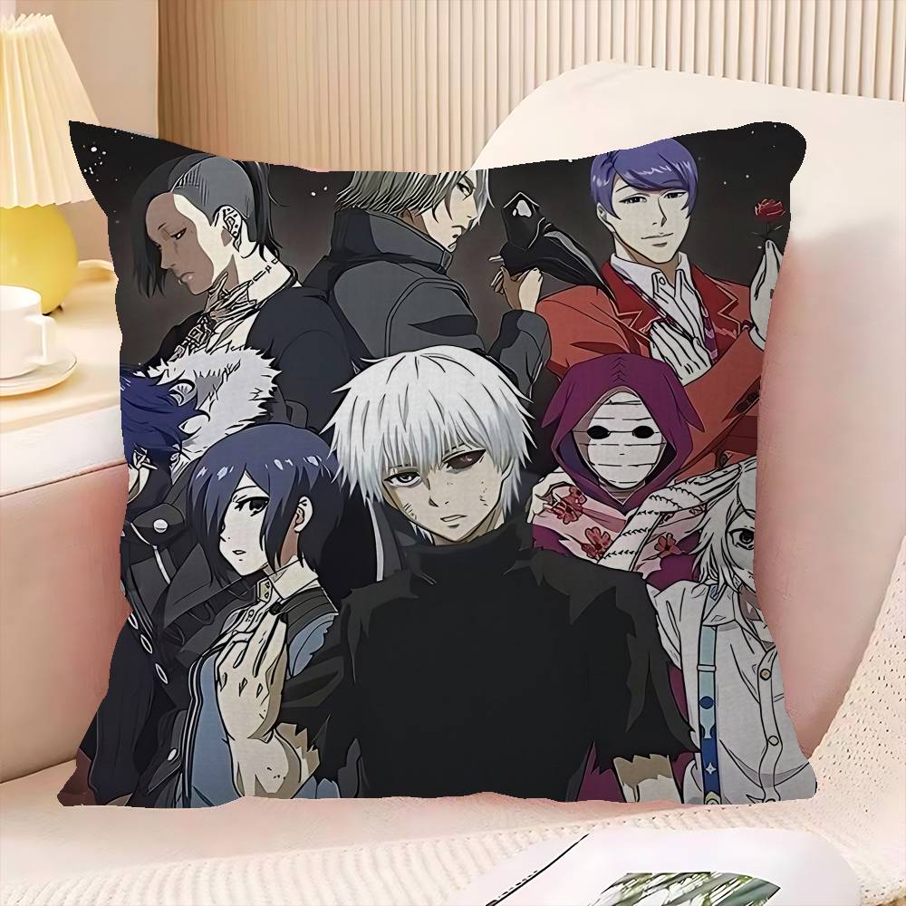 Anime Tokyo Ghoul Pillow Cover for Bedroom Room and Living Room Sofa Decorative Cushion Cover