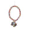 Round Circle Climbing Rings Colorful Cotton Rope Swing Pet Bird Perch Biting Standing Playing Toy