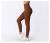 Baoshun Seamless High-Waisted Ribbed Yoga Fitness Leggings