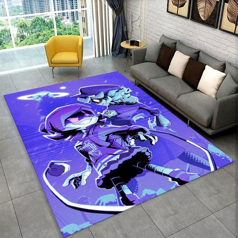 Cartoon Murder Drones Uzi V Robot Carpet Rug for Bedroom Living Room Sofa Playroom Doormat Home Decor,Kid Area Rug Non-slip