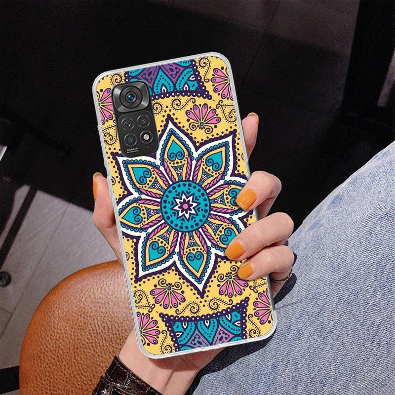 Totem Mandala Colorful Flower Phone Case For Xiaomi Redmi Note 15 14 13 12S 12 11 Pro Plus 14S 11S 11E 10 10S 11T 5G Personalize