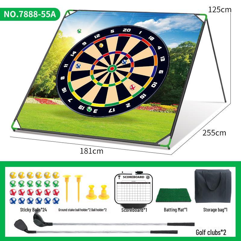 Children's Thickened Golf Mat Set: Indoor/Outdoor Play with Clubs
