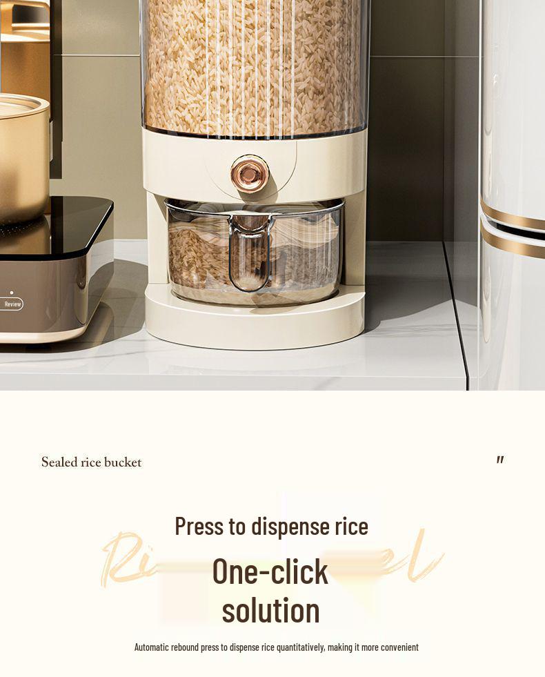 Large Capacity Sealed Rice Container: Insect-Proof, Moisture-Proof, Food-Grade Storage Bucket
