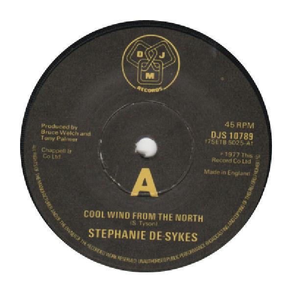 7-дюймовая пластинка STEPHANIE DESYKES Cool Wind From The North DJS10789 DJM Records 1977 UK Поп Б/у