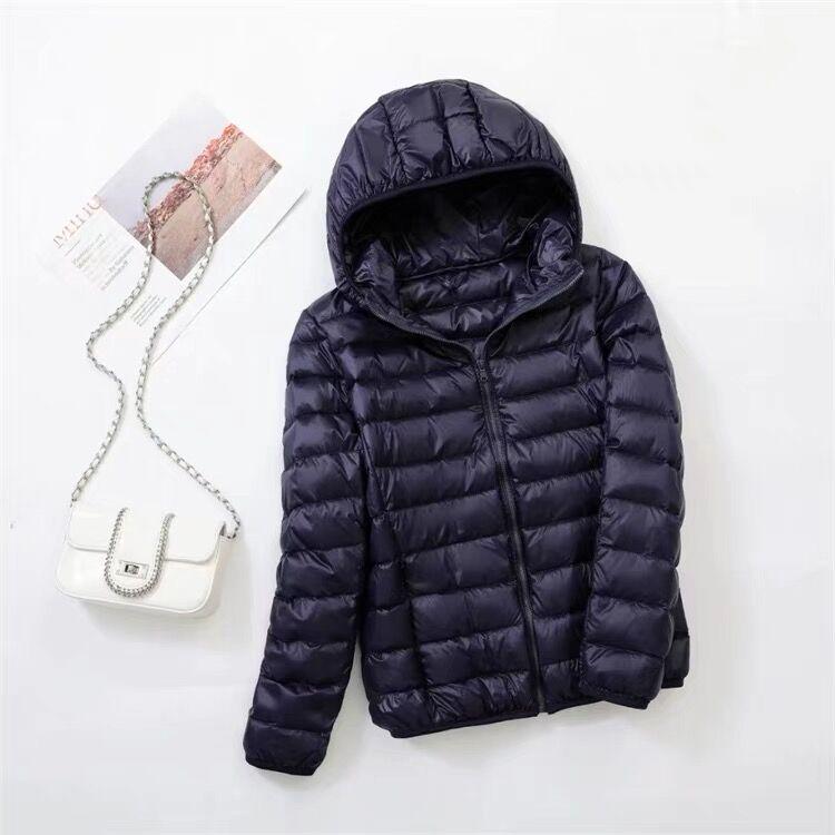 Women's Ultra-Light Plus Size Down Jacket - Short & Slim for Middle-Aged