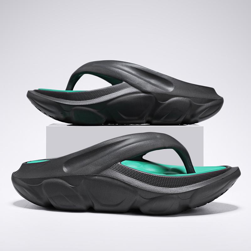 Fashion Men's Outdoor Indoor Thick Bottom Flip Flops Male Students Walking Casual Footwear Water Shoes