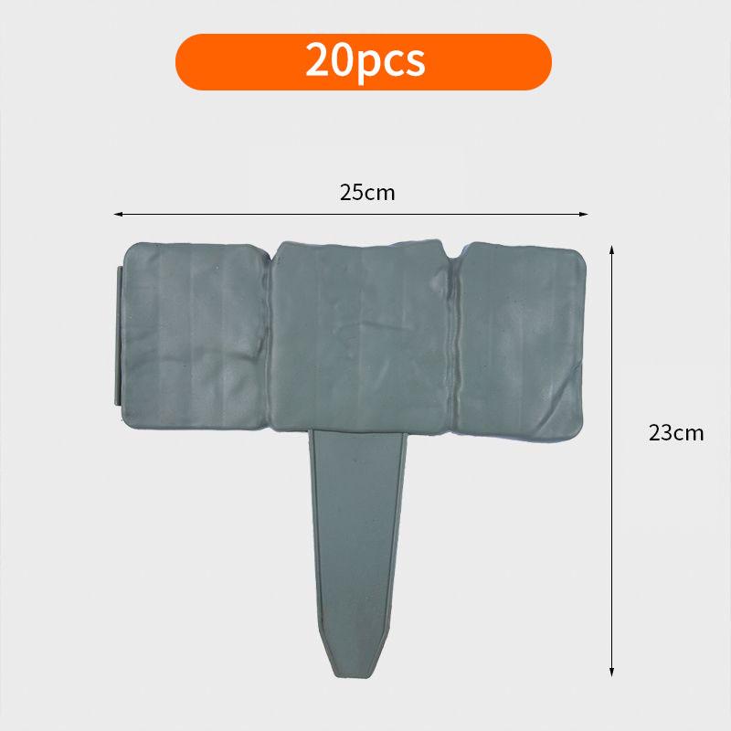 Imitation Stone Plastic Garden Fence 10/20Pcs Outdoor Landscape Guardrail Diy Lawn Flower Border Landscape Decorat Plastic Fence
