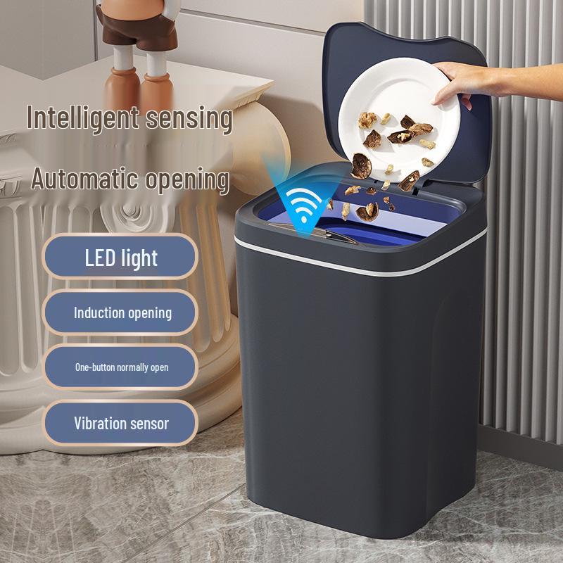 Automatic Smart Induction Trash Can for Home – Large Capacity for Living Room, Kitchen, Bathroom